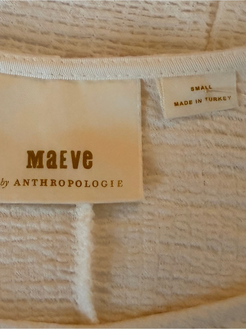 Anthropologie Maeve Creamy White Claire Scoop Neck Dolman Sleeve Pullover S - Picture 8 of 10
